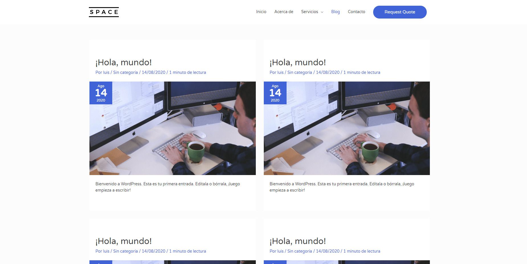 Curso WordPress crear un blog